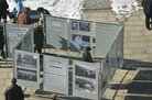 Wanderausstellung - Geschichtsbaustelle Chemnitz am 5. März 2013 vor dem TIETZ